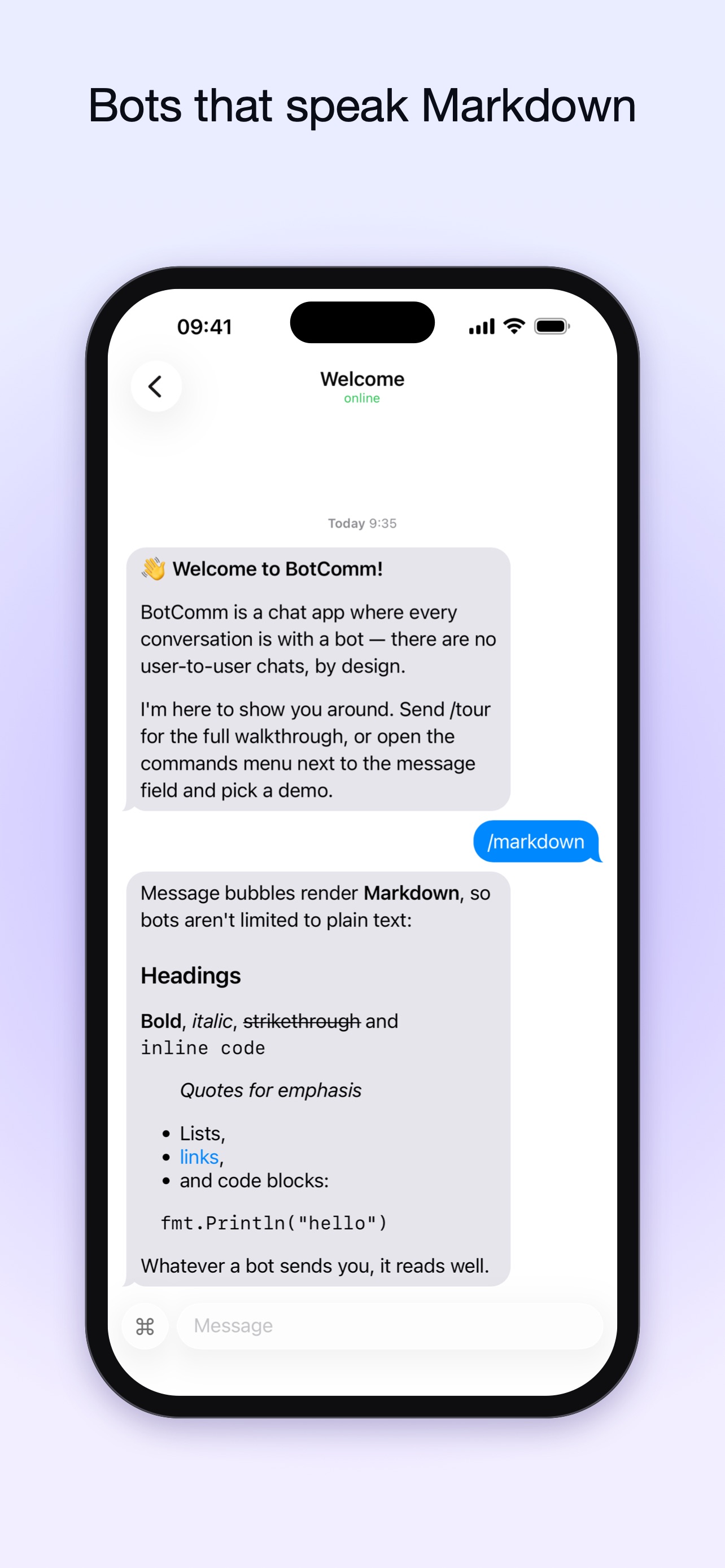 Screenshot 3 of BotComm