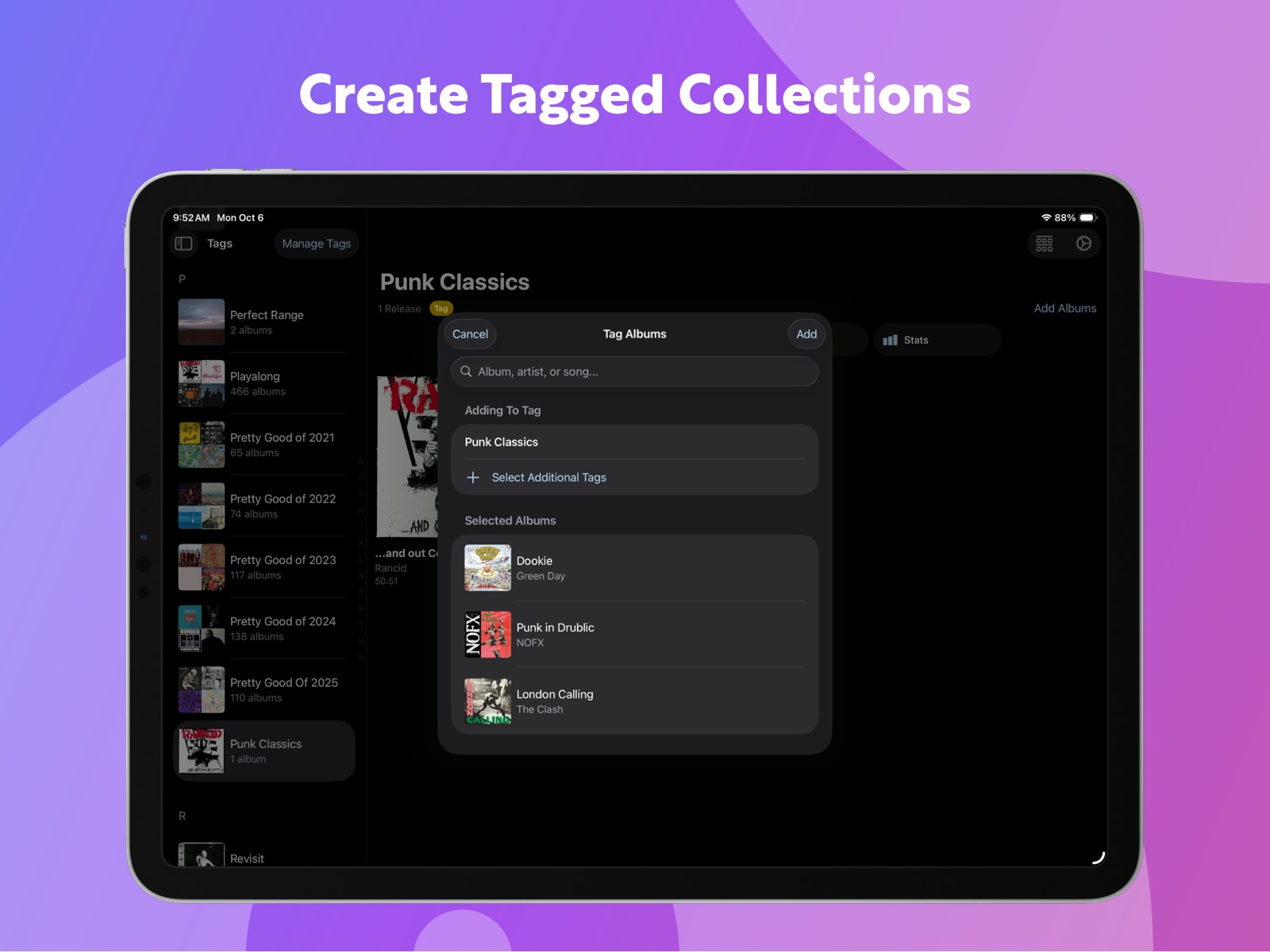 Albums: Music Library Player ipad screenshot 2