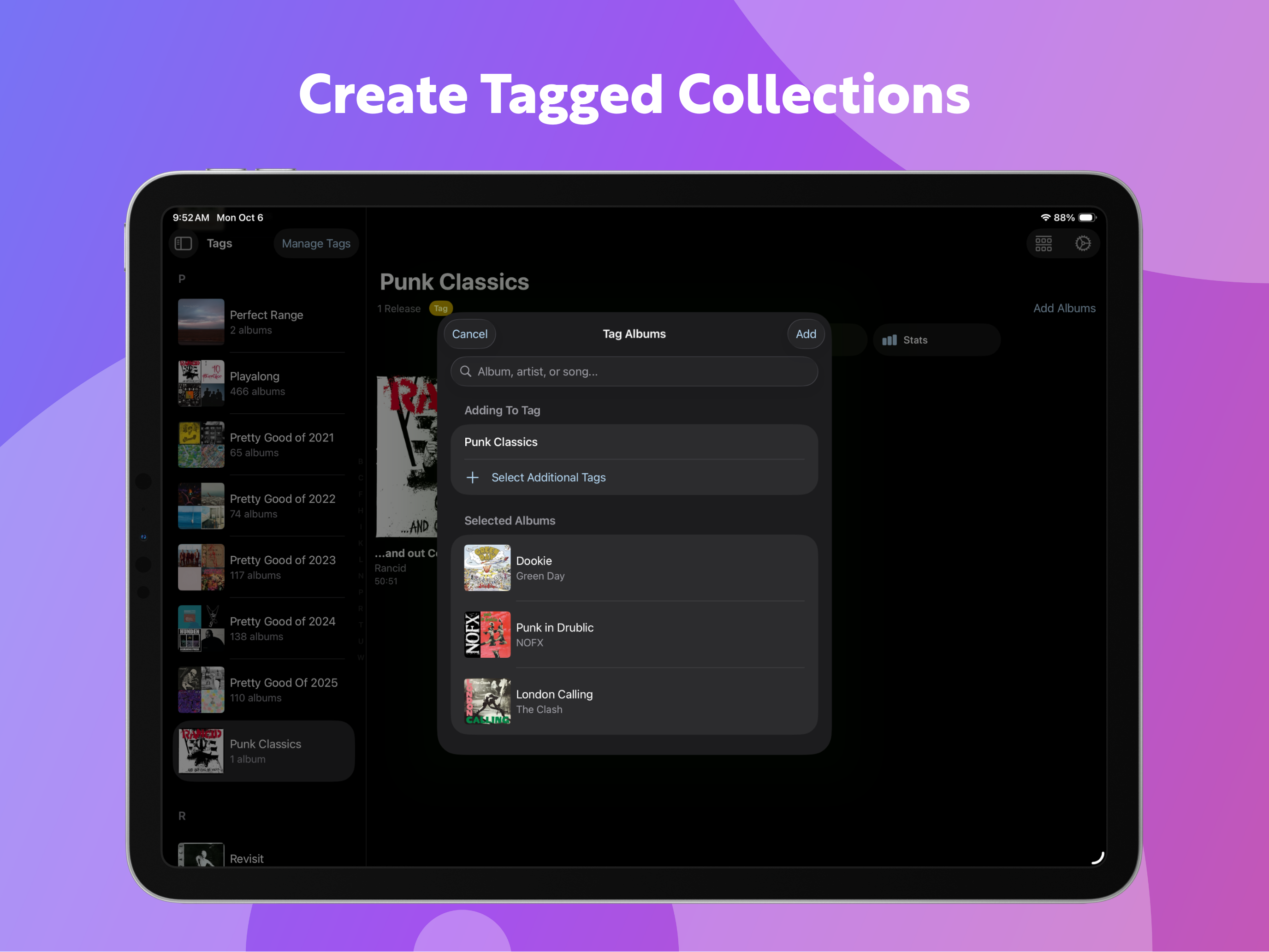 Albums: Music Library Player