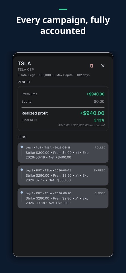 YieldLog: Options Income Log screenshot 7