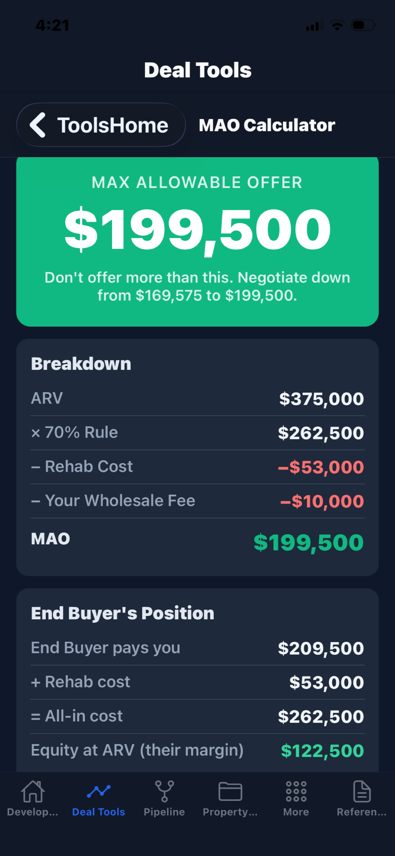 Developer Finance Plnr