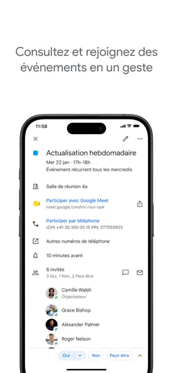 Capture d'écran de Google Agenda : Organisez-vous sur iPhone 4
