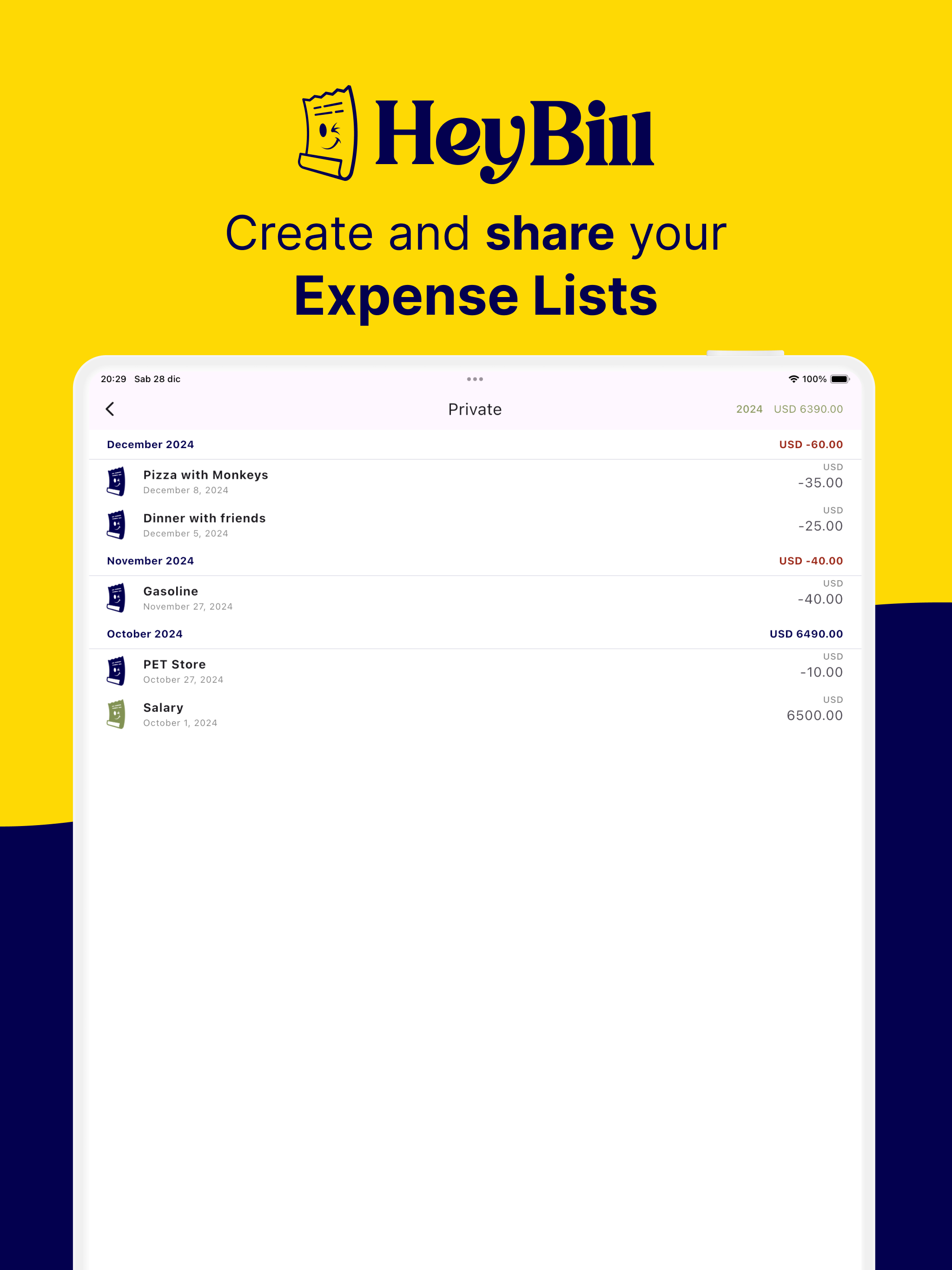 HeyBill Expense Manager