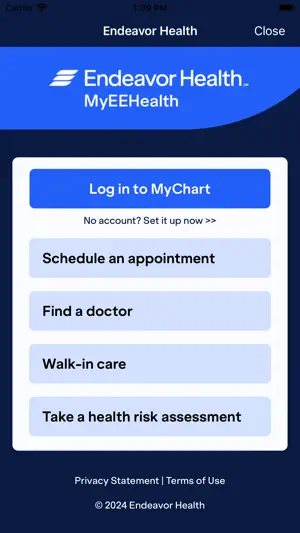 MyEEHealth screenshot 1