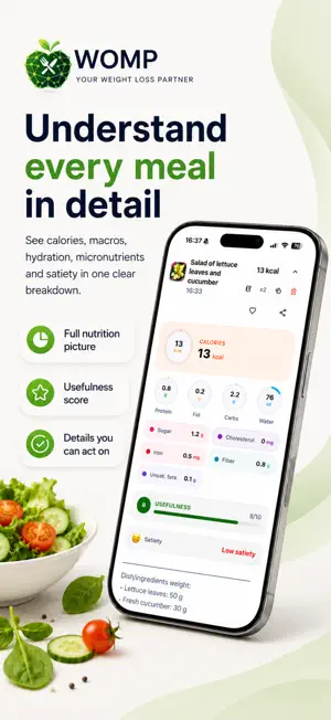Calorie Counter: WOMP screenshot 2