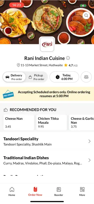 Rani Indian Cuisine screenshot 2