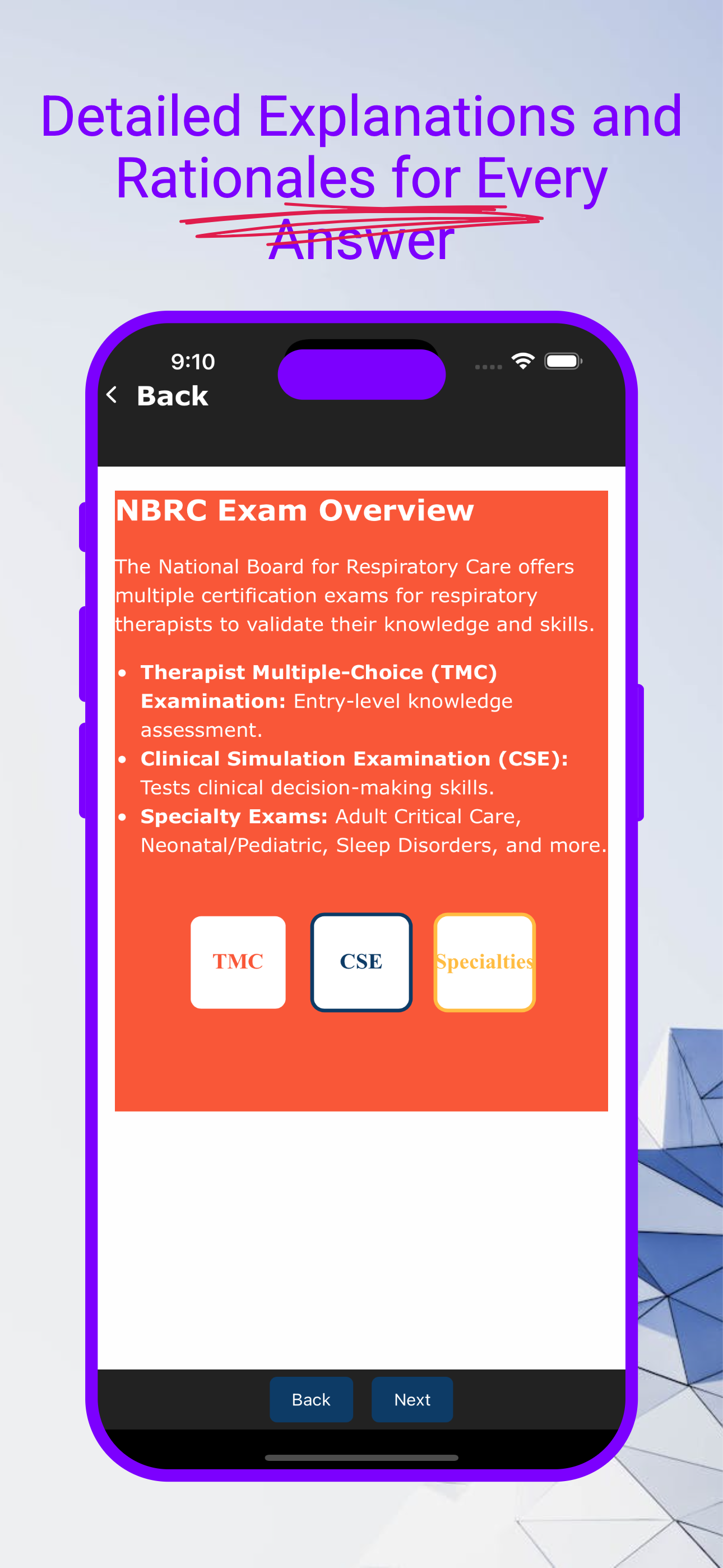 NBRC Respiratory Exam Mastery screenshot 4