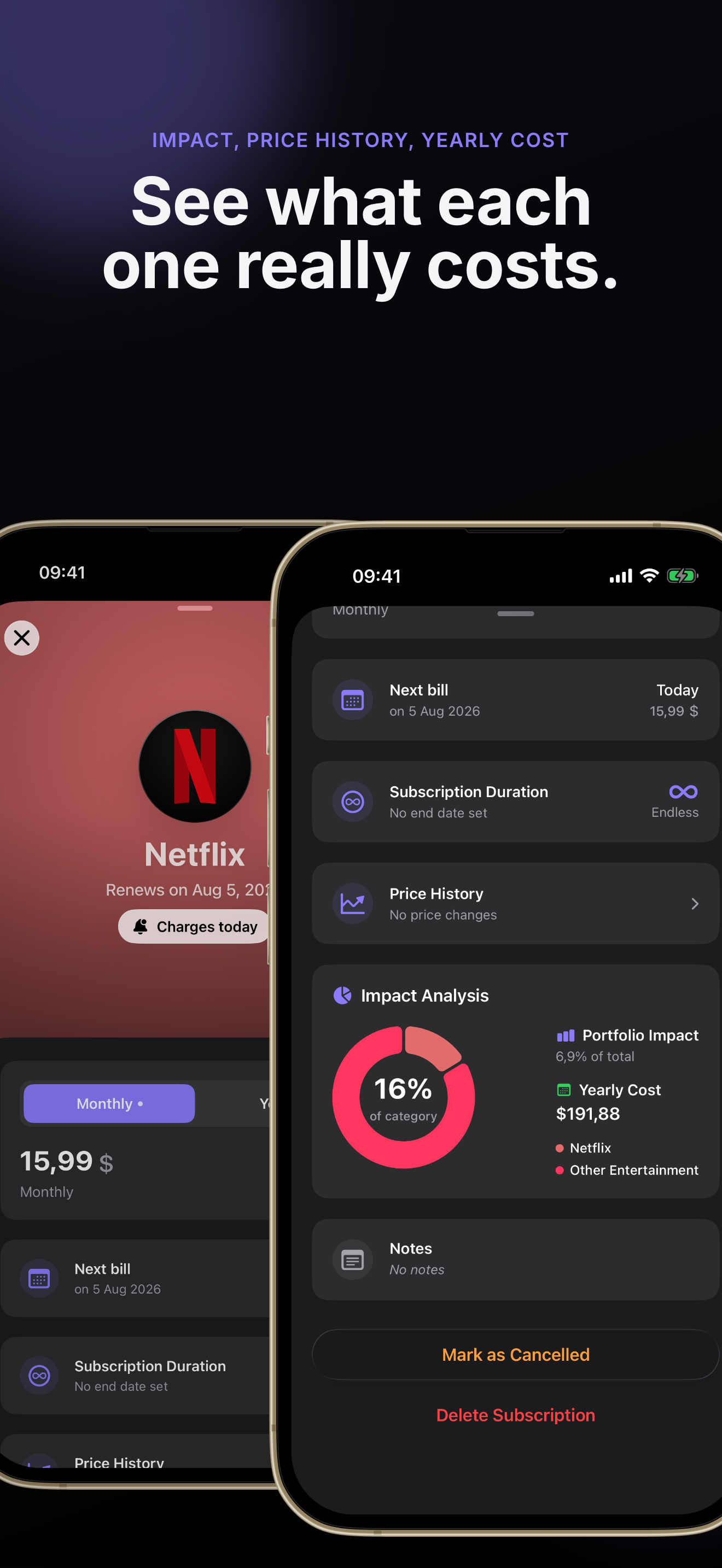 Recurred: Subscription Manager screenshot 7