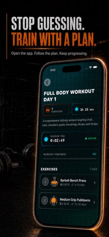 GetJacked: Beginner Gym Plan screenshot