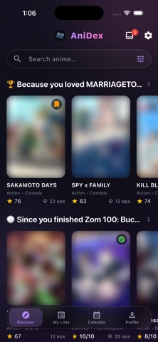 AniDex: Anime Tracker Screenshot 1 of 9