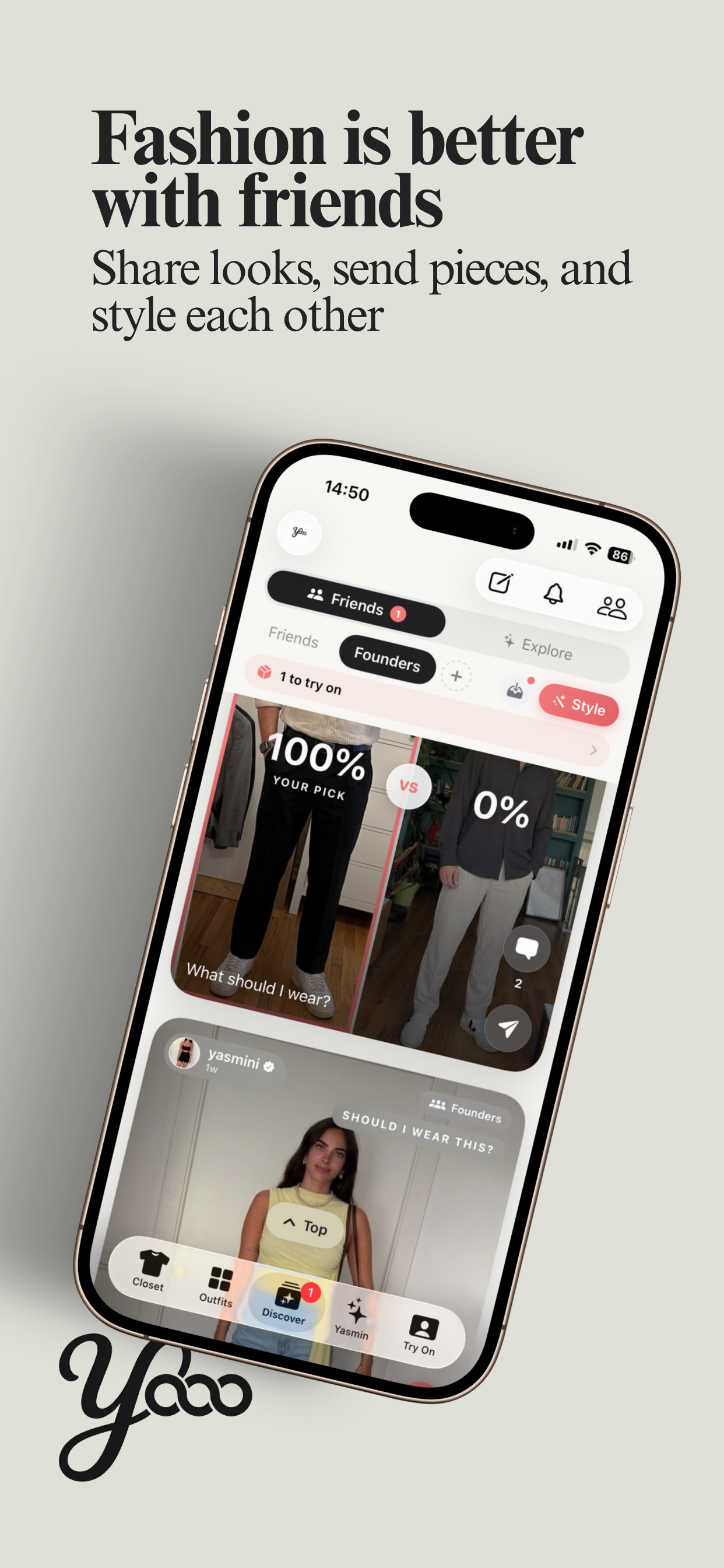 Yooo - AI fashion platform screenshot 3