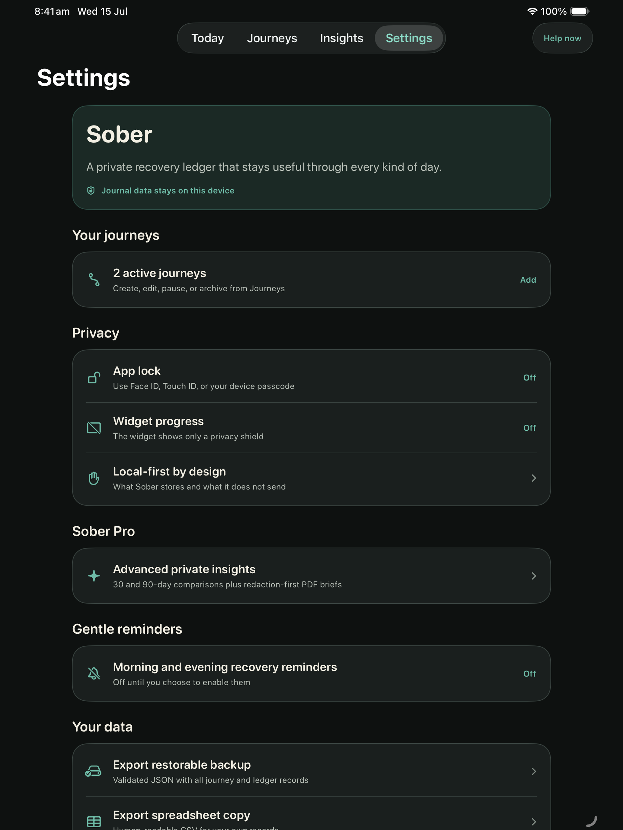 Sober: Sobriety Counter screenshot 12