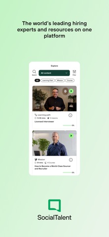 SocialTalent screenshot