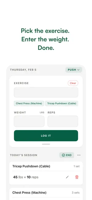 The Log - Workout Tracker screenshot 3
