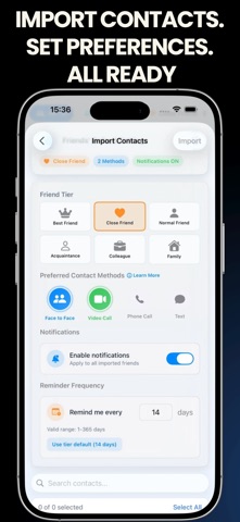MyFriends: Reminder & Manager screenshot