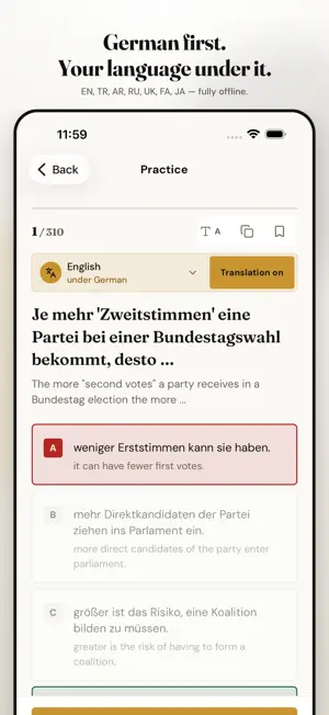 Einbürgerungstest · 2026 screenshot 3