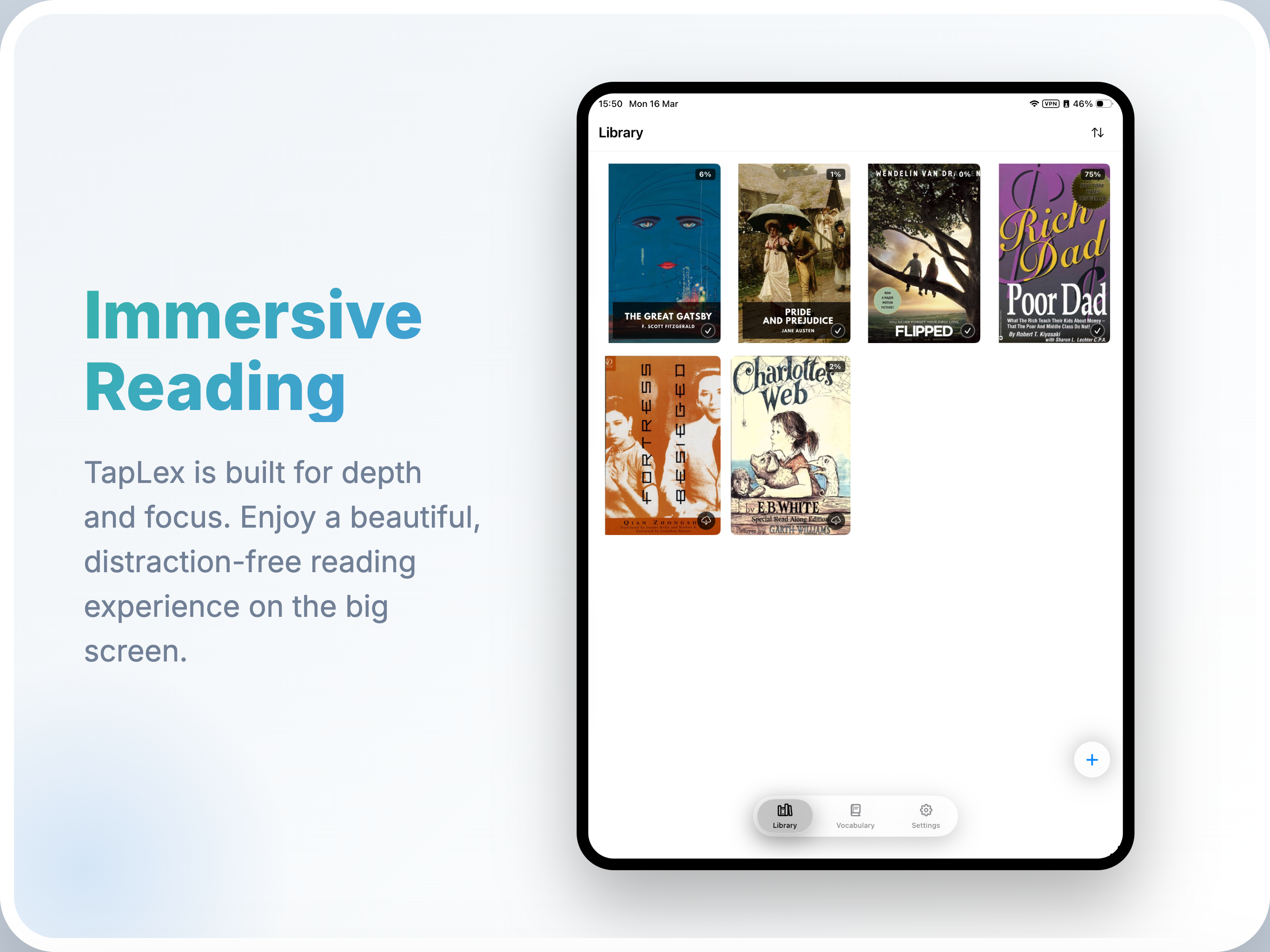 TapLex:AI-Assisted EPUB Reader