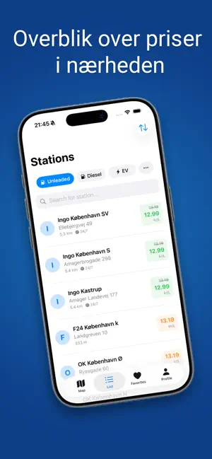 TankBilligt: Fuel Prices screenshot 2