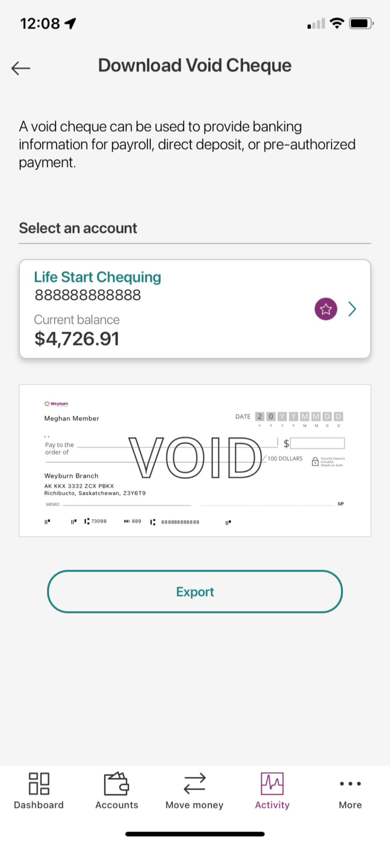 Weyburn CU Mobile Banking screenshot 5