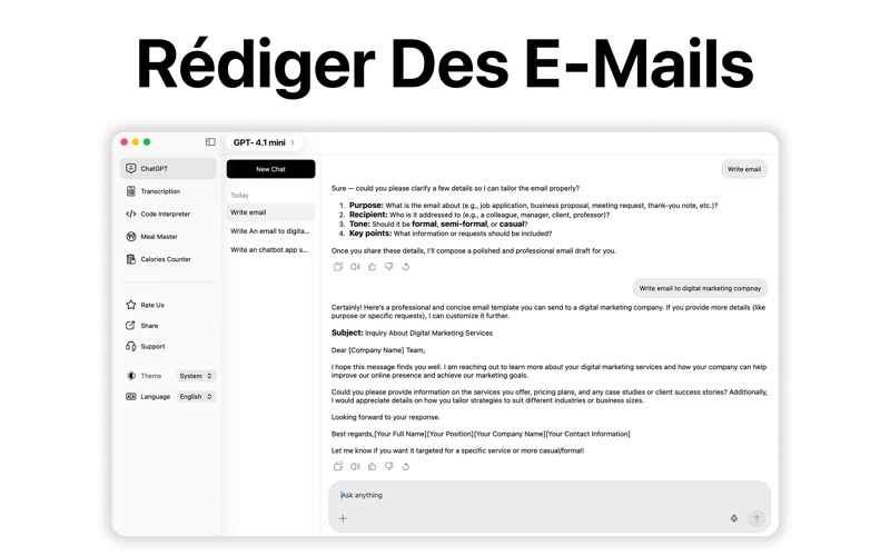 Screenshot #3 pour AI Chatbot・IA Chat Français 5