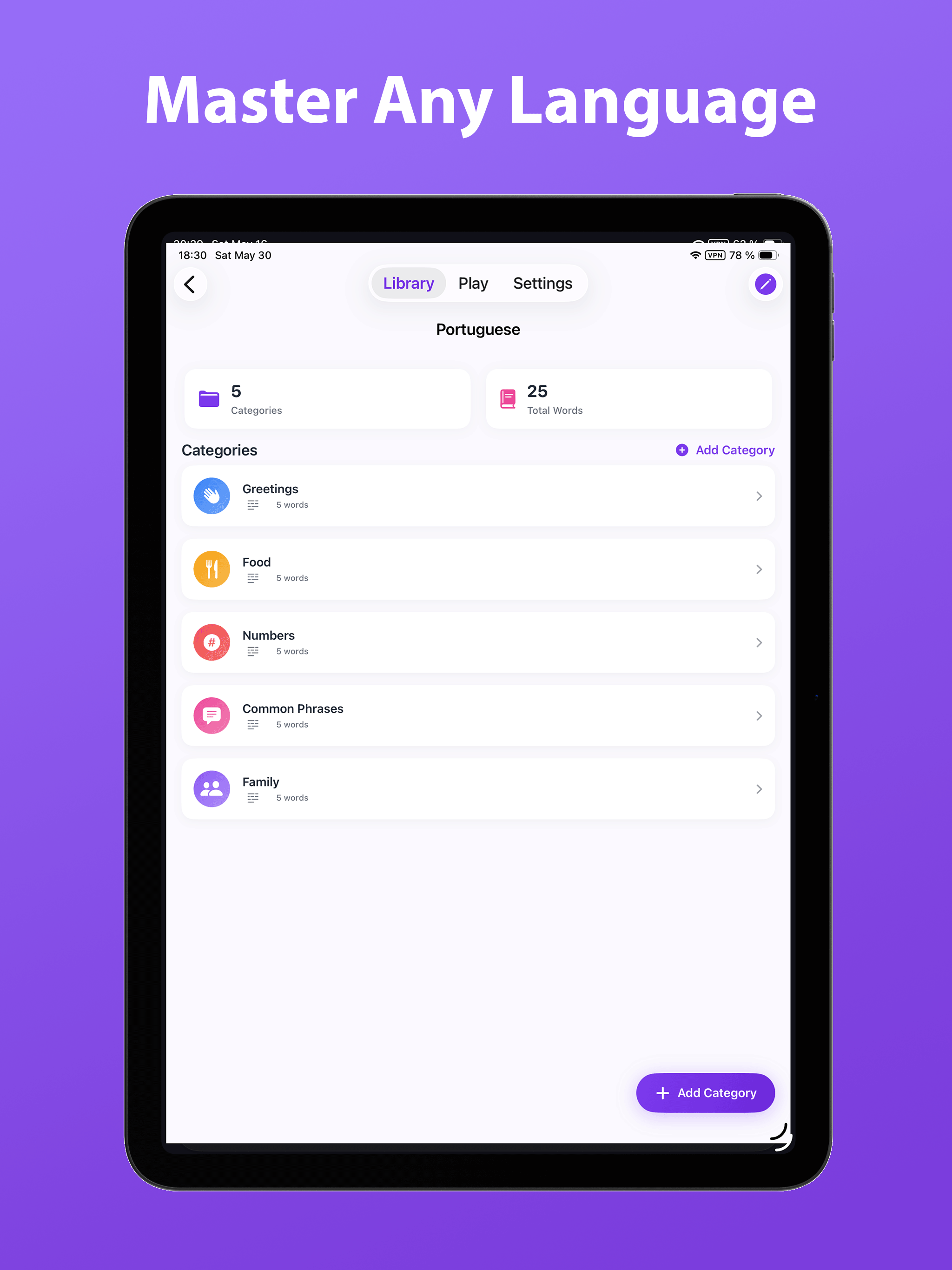 MemLingo: Vocabulary Builder