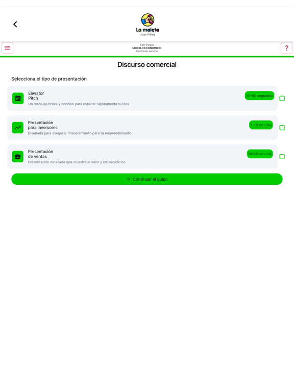 La Maleta app screenshot