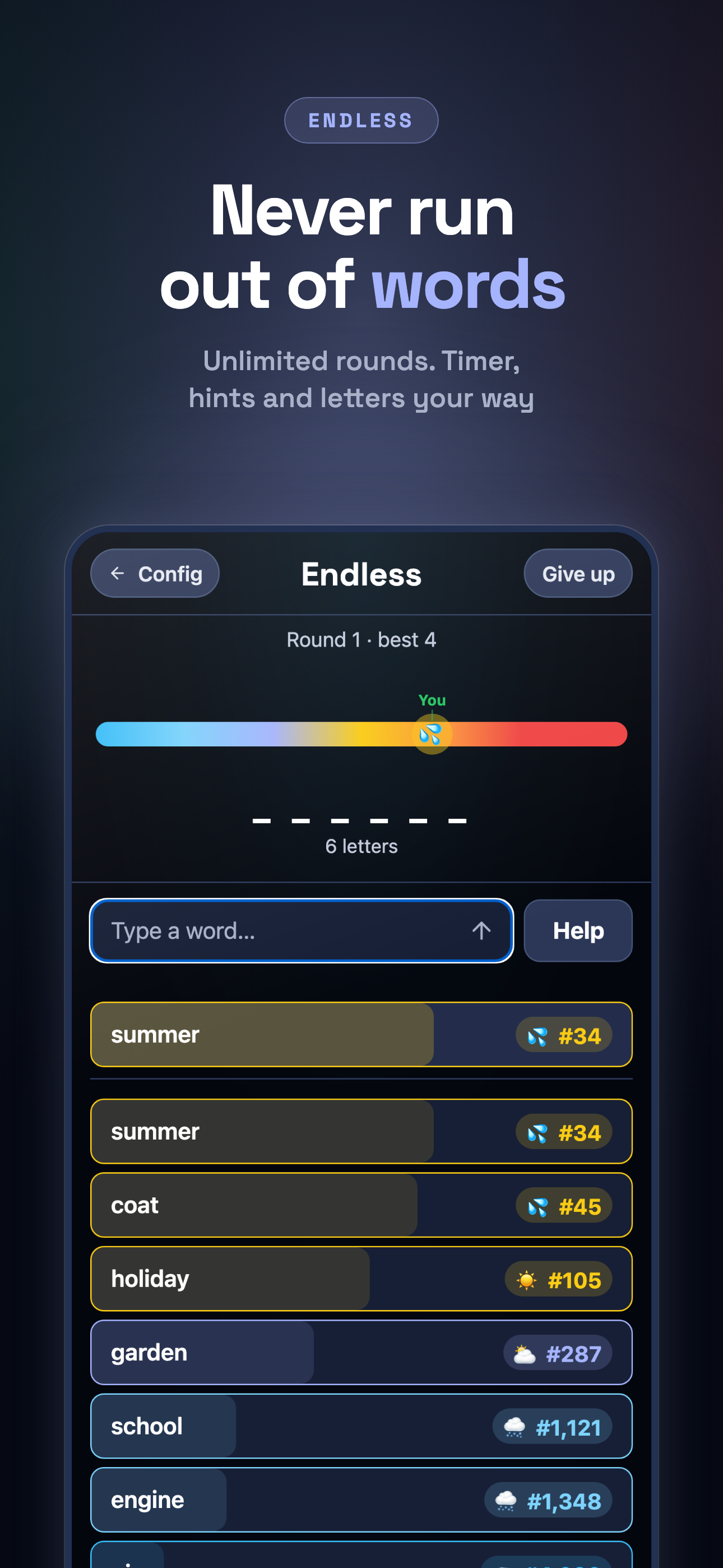 Hot & Cold: Word Challenge screenshot 5