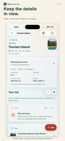 Wawa Let's Go: Trip Planner Screenshot 6 of 6