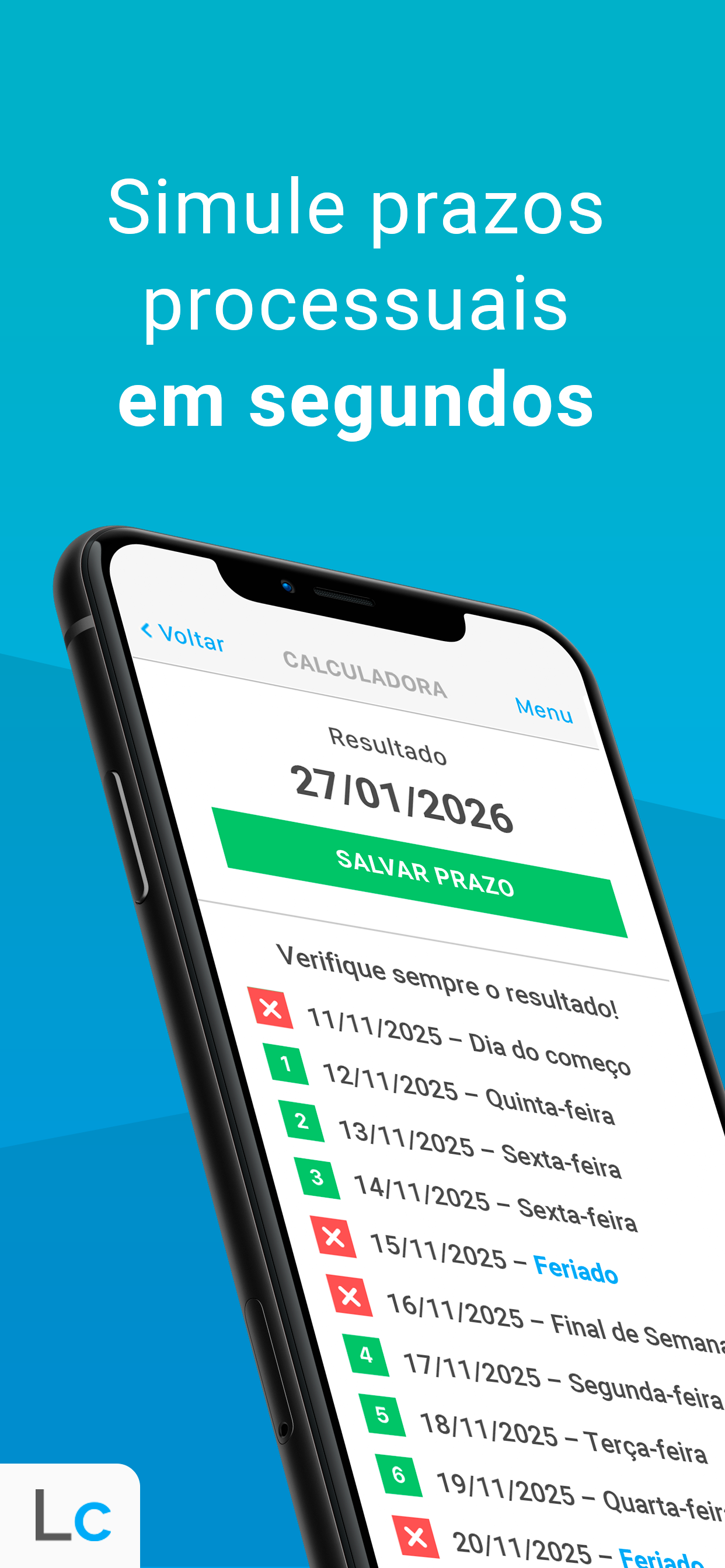 Legalcloud - Calcula prazos
