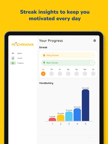 MochiKaiwa - Speak Japanese iPad screenshot