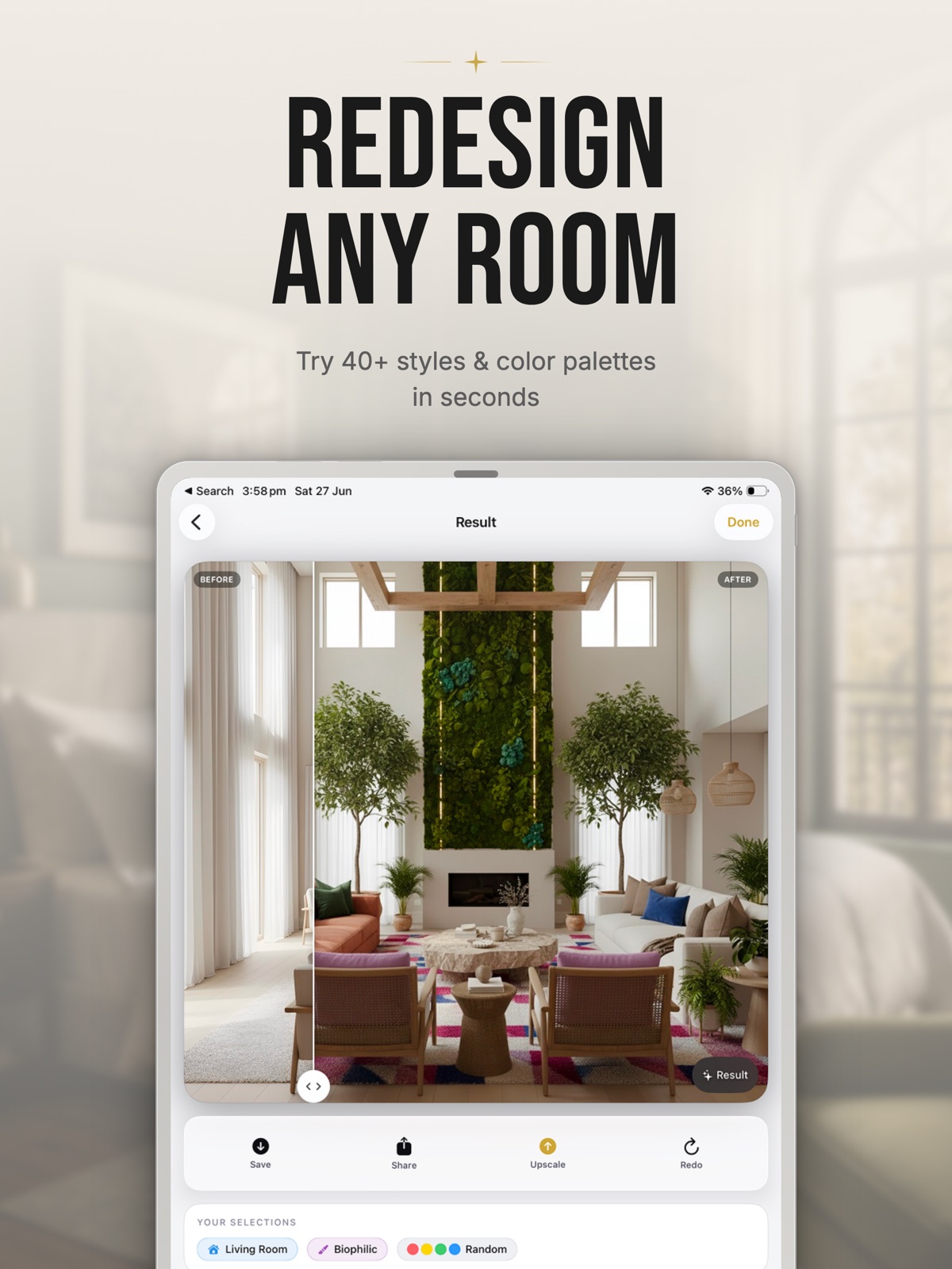 Interior AI - Room Design ipad screenshot 3
