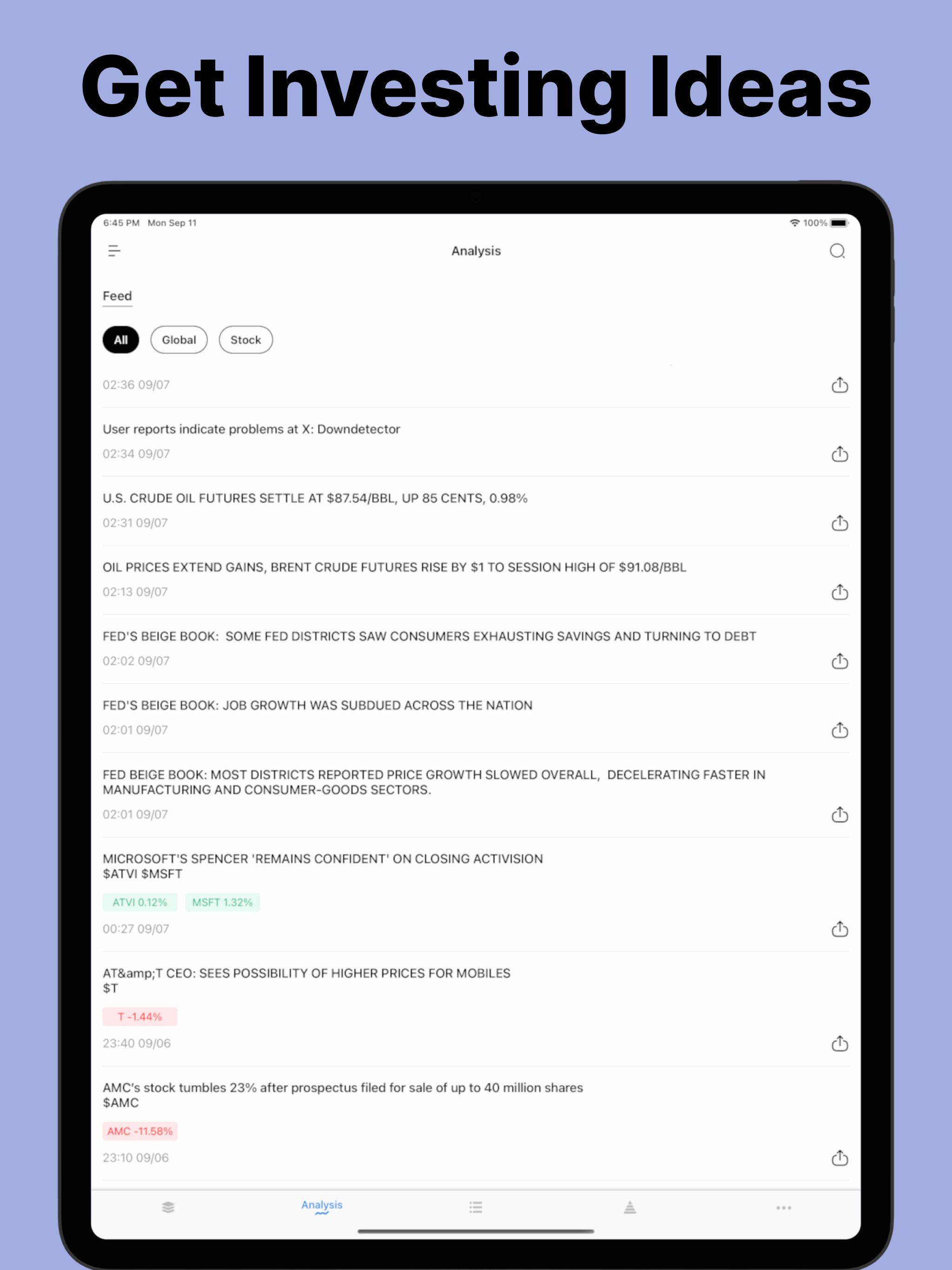 Trading Ideas Driven by AI