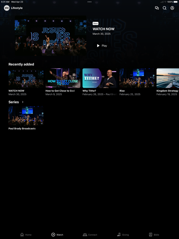 Millennial Church iPad screenshot 2 - Education app