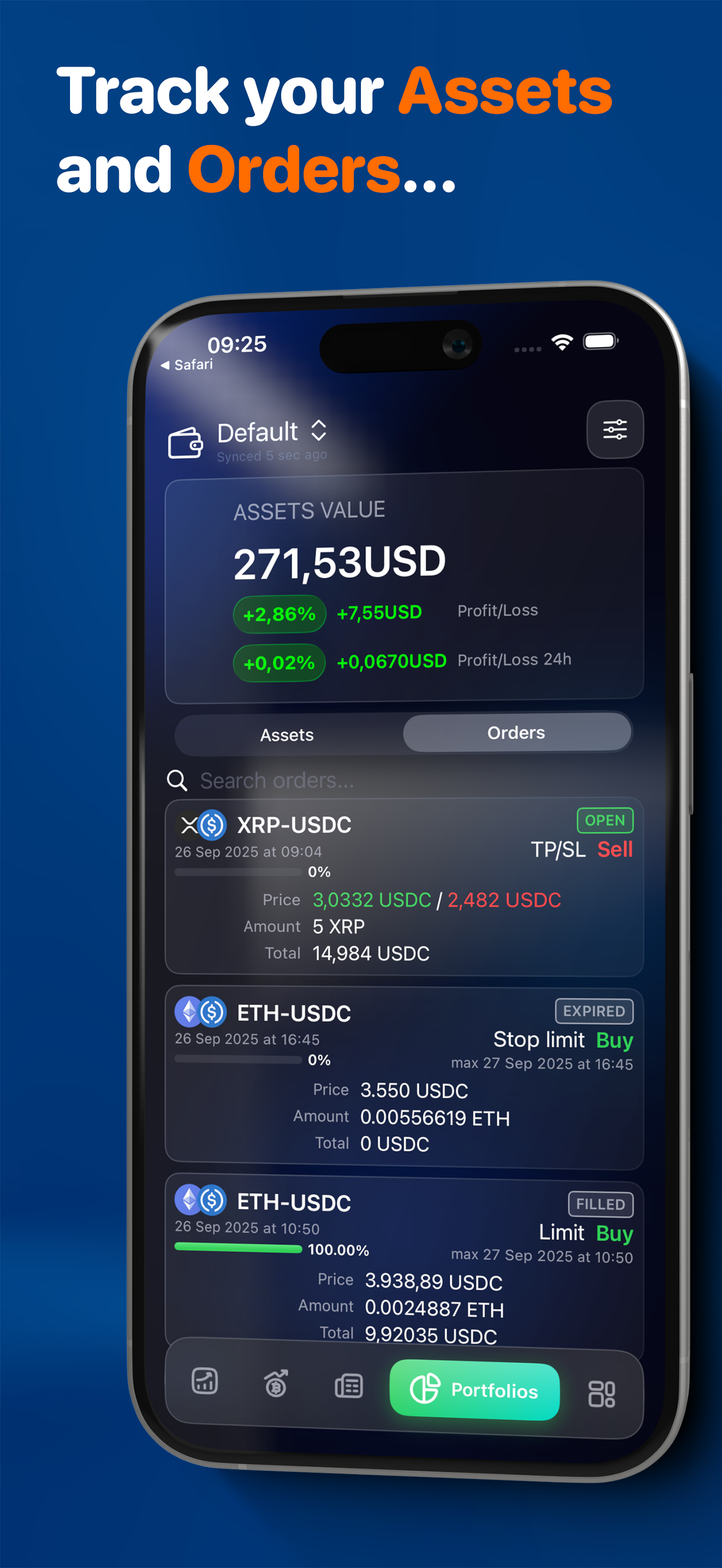 Tracking for Coinbase