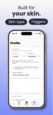 Inci: Acne-Safe Scanner Screenshot 5 of 6