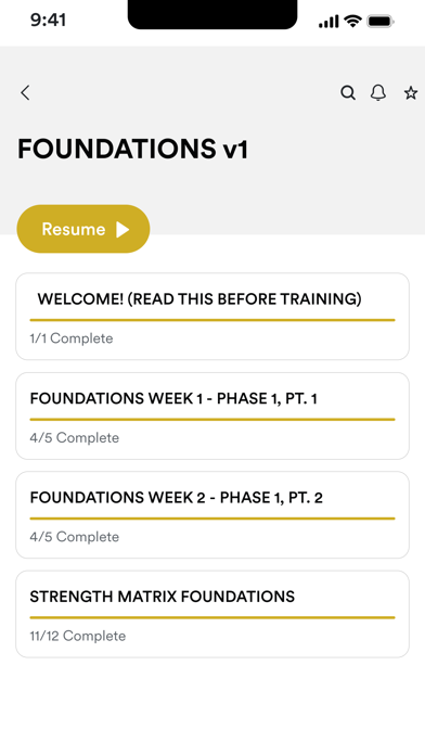 Strength Matrix Training Screenshot