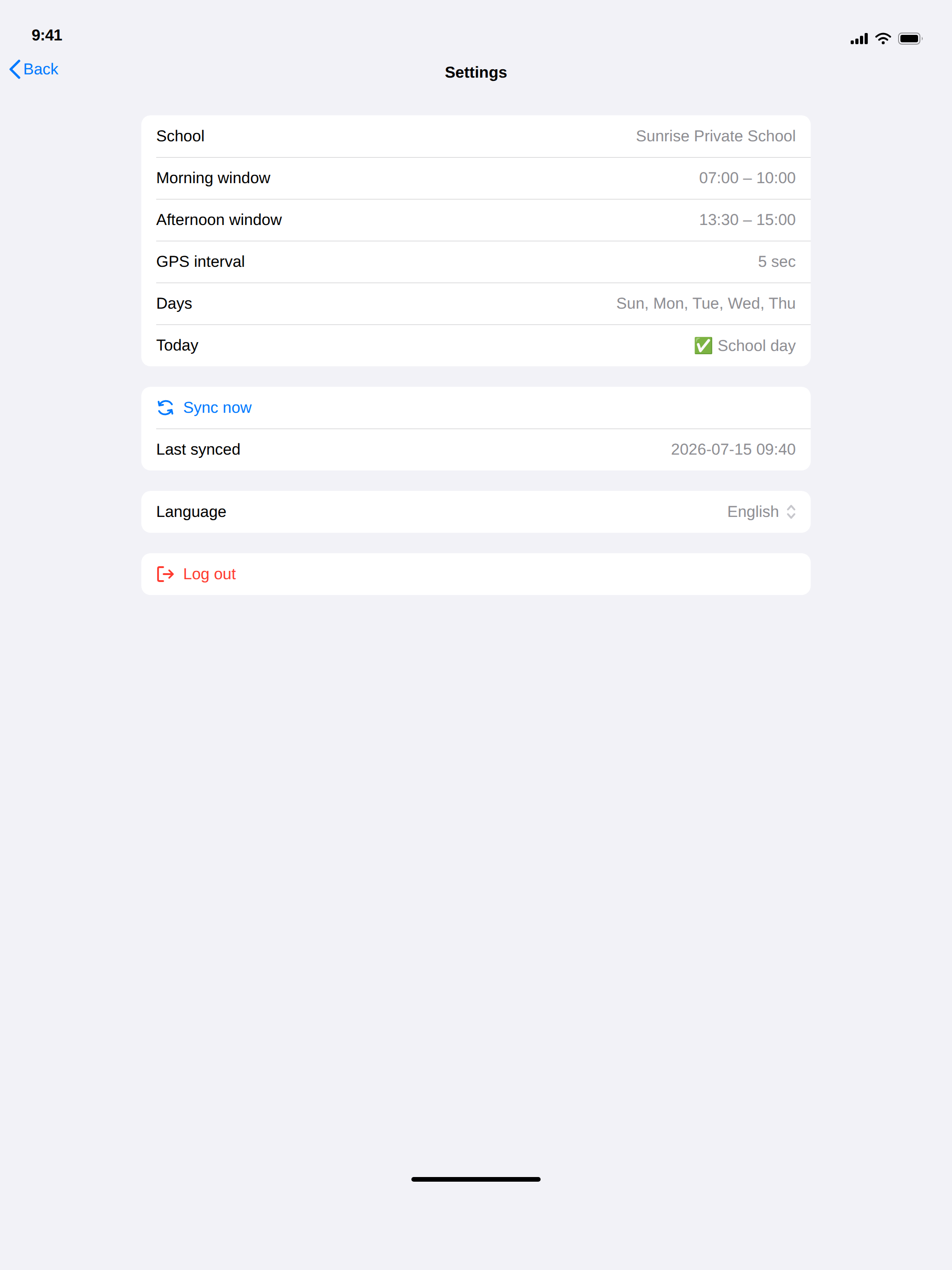 BusRoute Driver – School GPS screenshot 6
