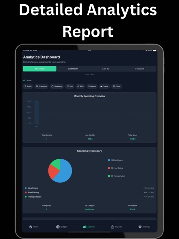 Spending & Receipt Tracker iPad screenshot