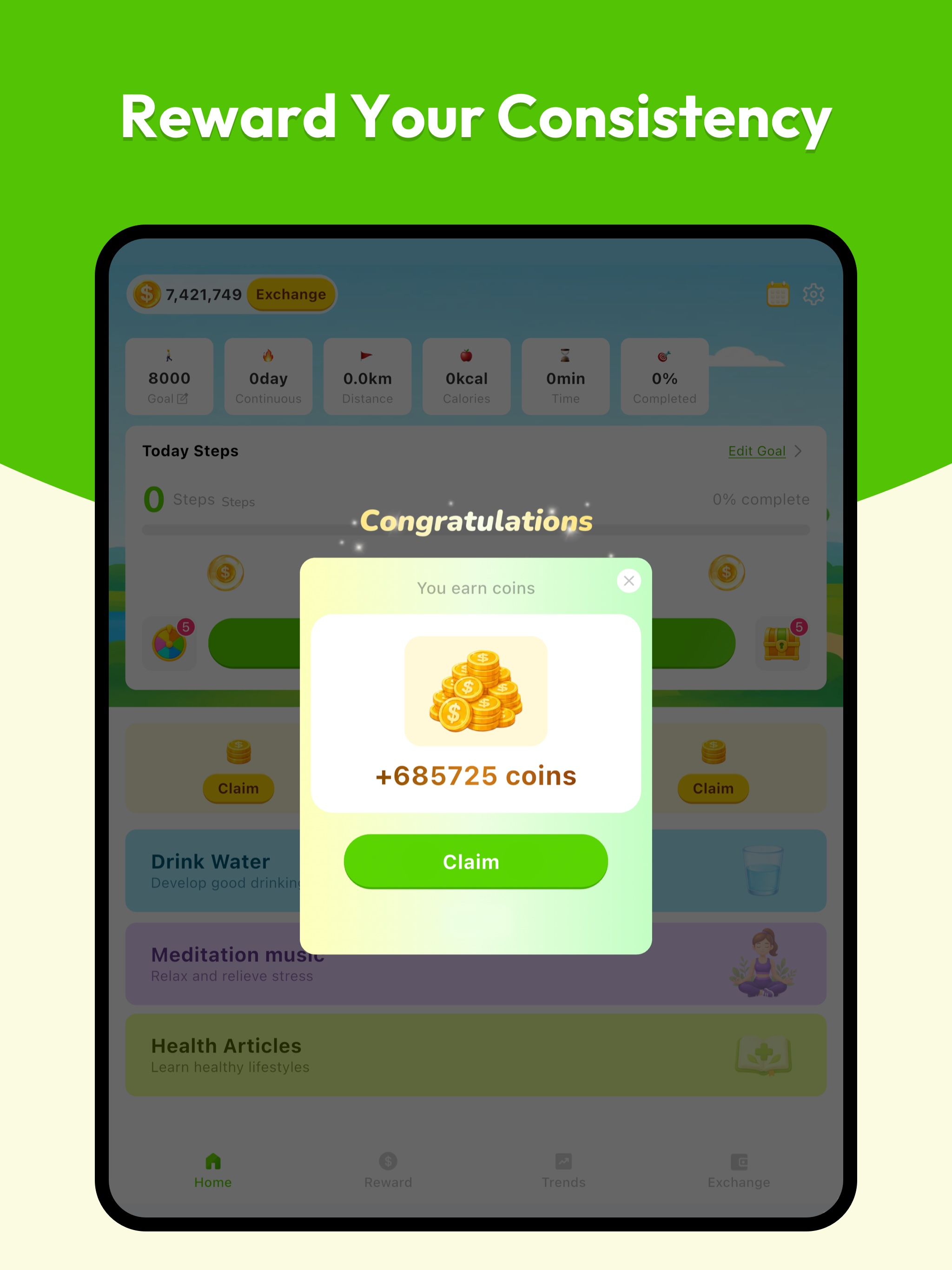 StepsRush:Step & Water Tracker screenshot 9