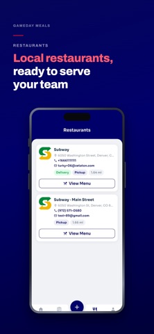 Gameday Meals: Team Planning iPhone screenshot