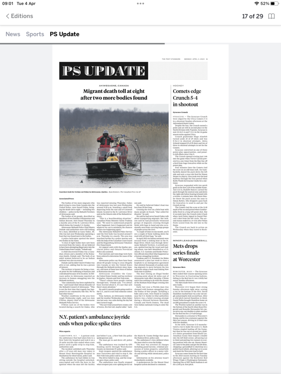 The Post-Standard iPad screenshot 4 - News app