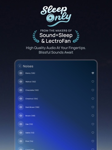 Sleep Only iPad screenshot