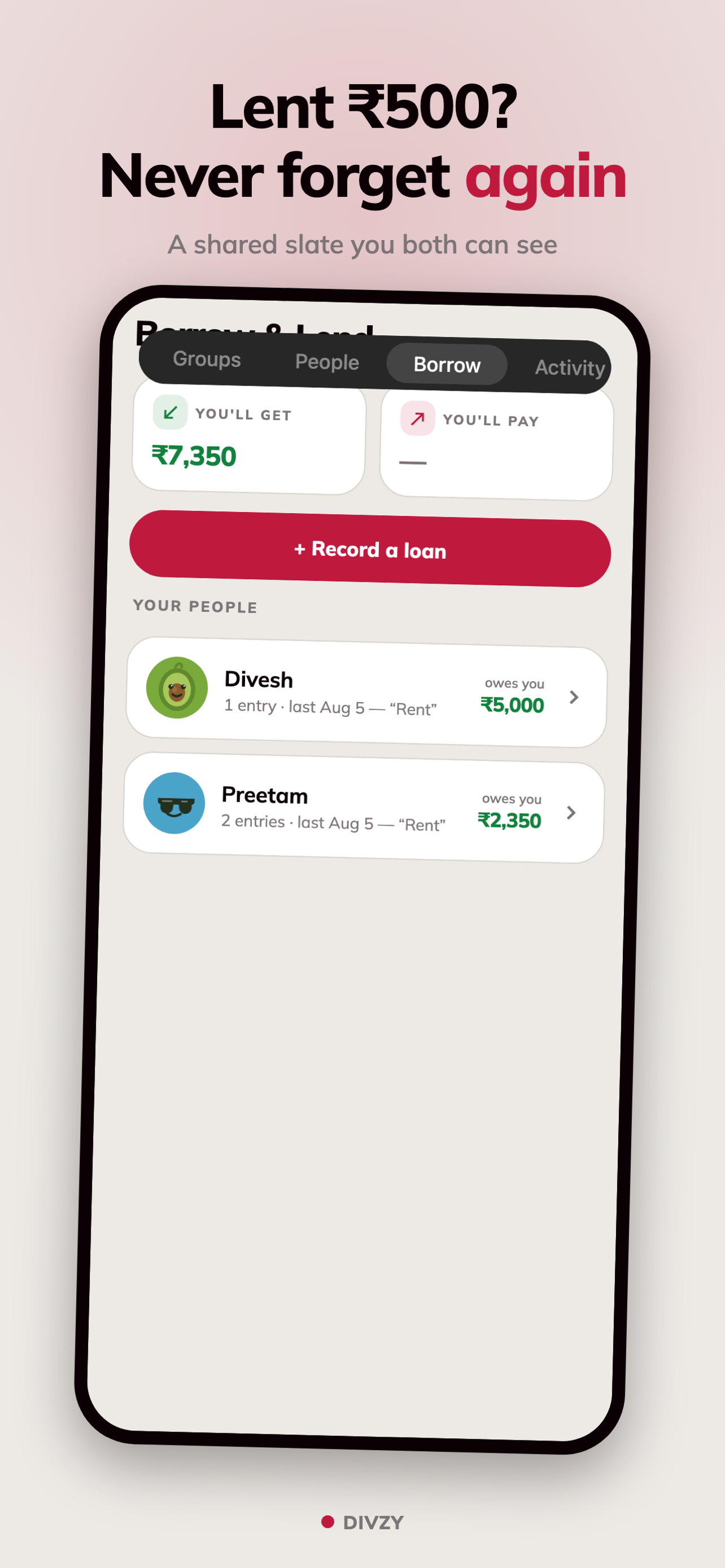 Divzy: Split Bills & Expenses screenshot 4