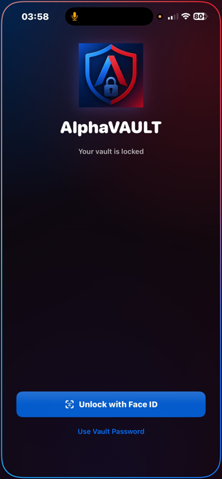 AlphaVAULT Screenshot 1 of 10