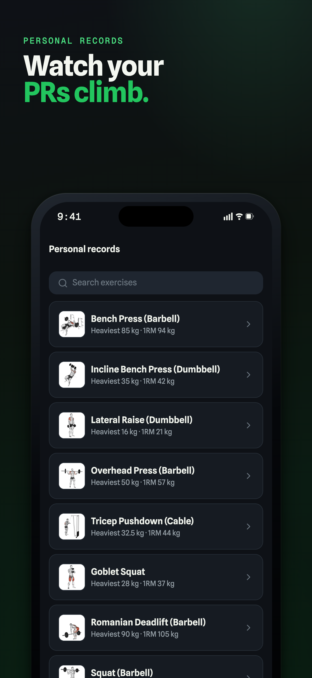 FYL: Workout Tracker & Gym Log screenshot 8