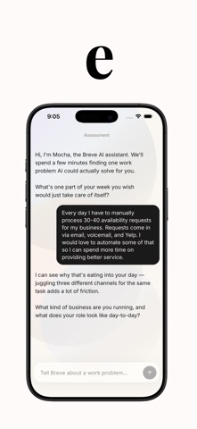 Breve: AI Strategy Assessment iPhone screenshot