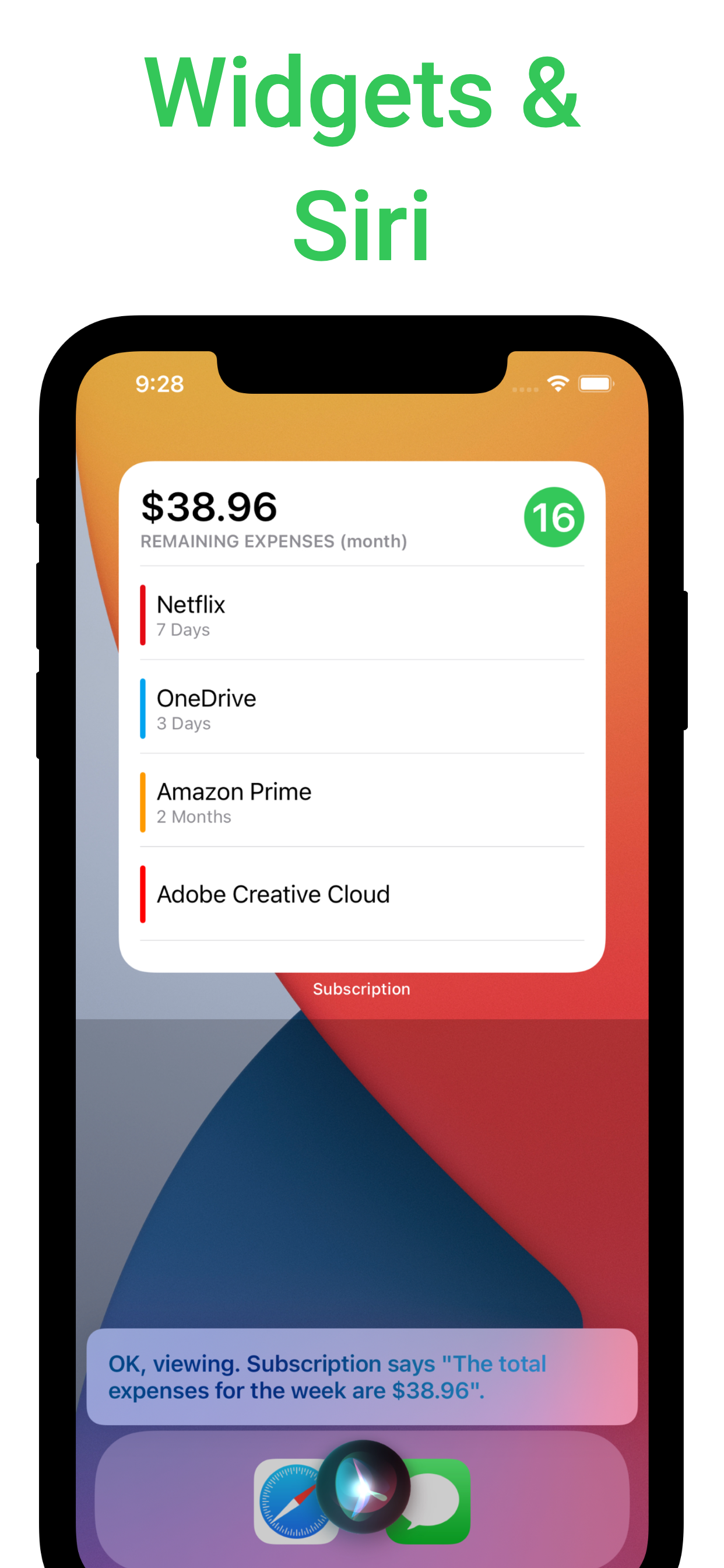 Subscription Manager - Bills