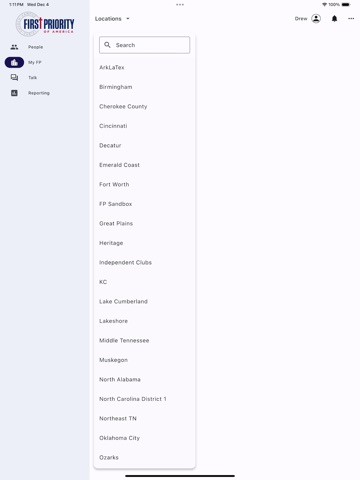 First Priority Club iPad screenshot