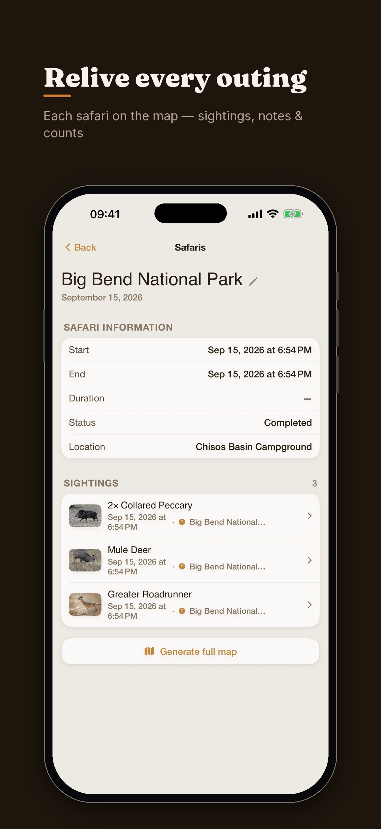 Screenshot 7 of Big Bend Safari Guide & Map