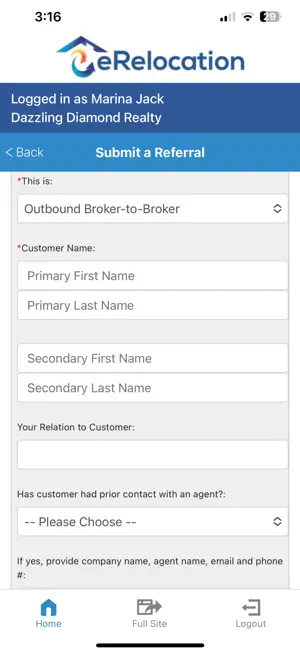 eRelocation screenshot 4